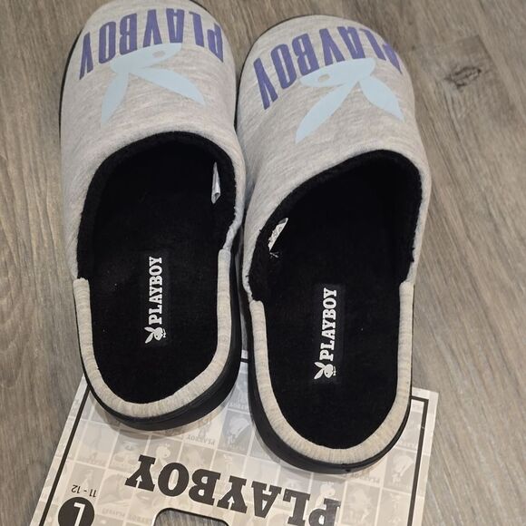 PLAYBOY Bunny Logo Memory Foam Indoor/Outdoor Slippers - Picture 6 of 6